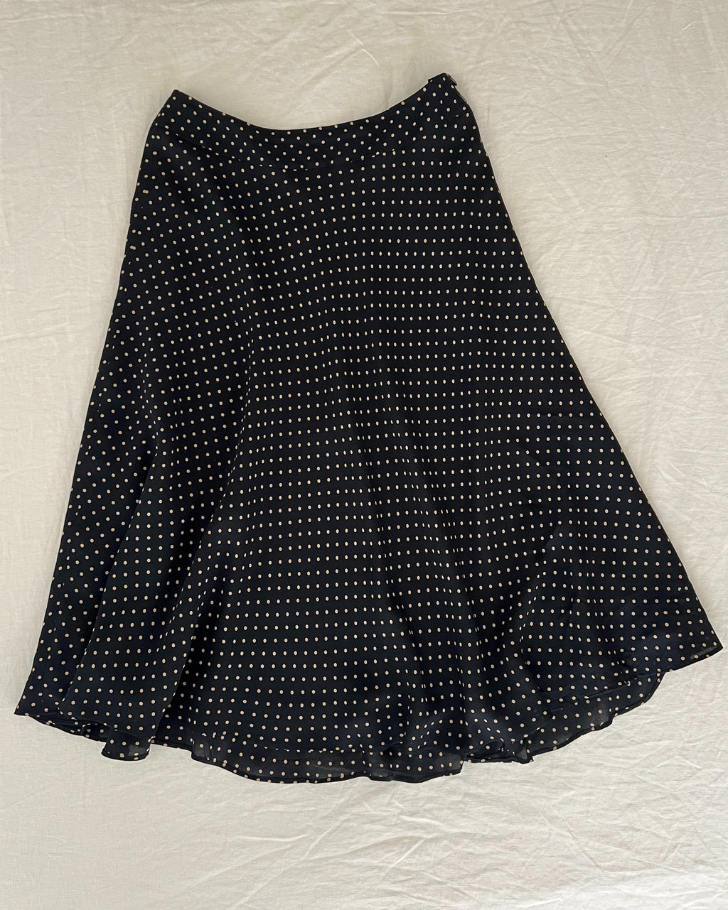 Vintage Polka Dot Midi Skirt