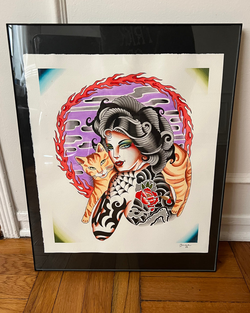 Miss Kitty Acrylic Painting