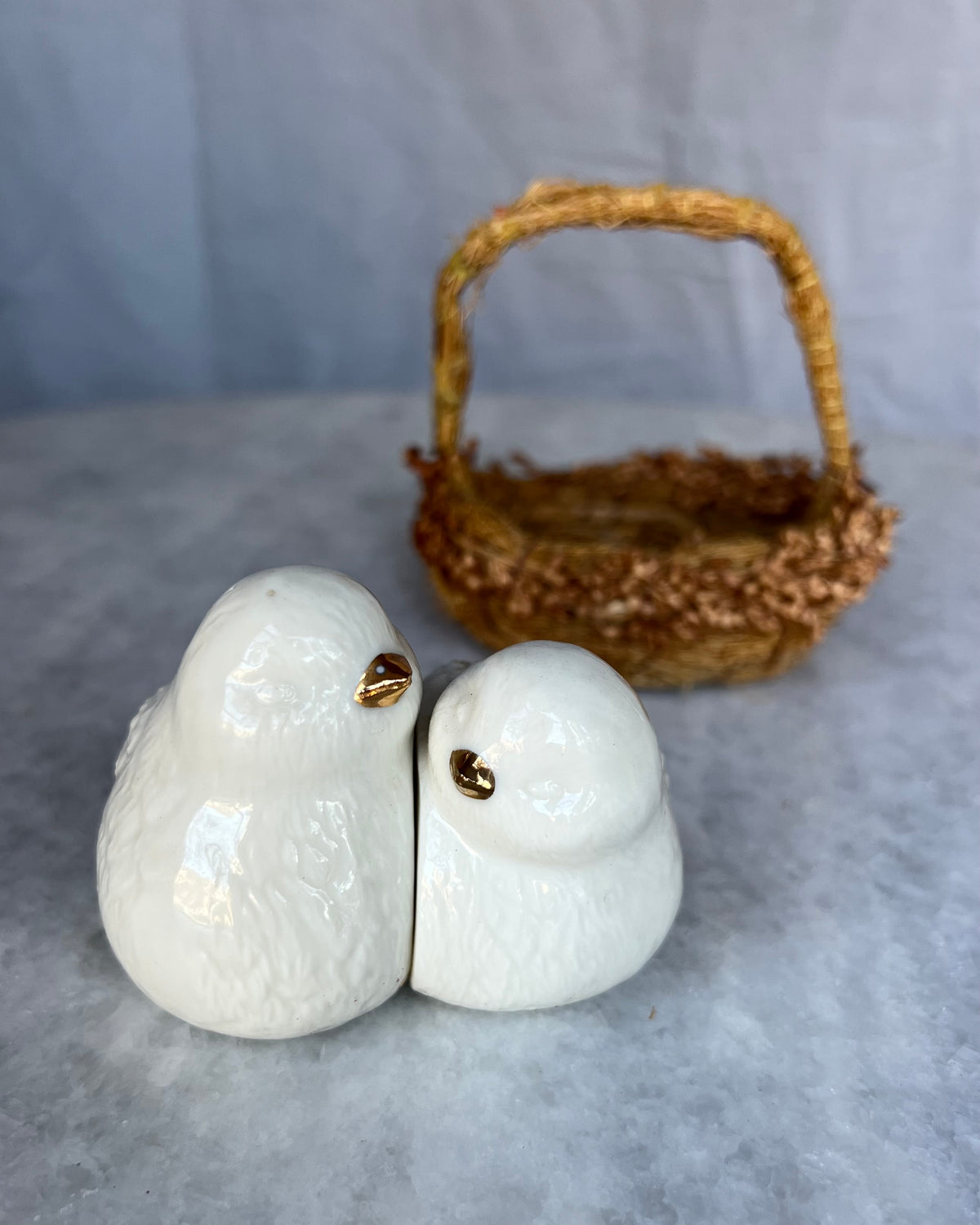Vintage Love Birds Salt & Pepper Shakers
