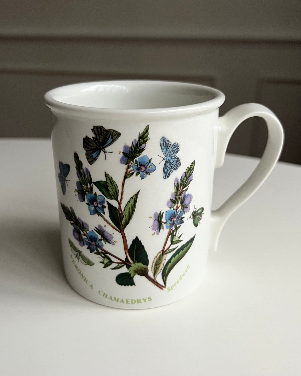 Vintage Ceramic Butterfly Mug