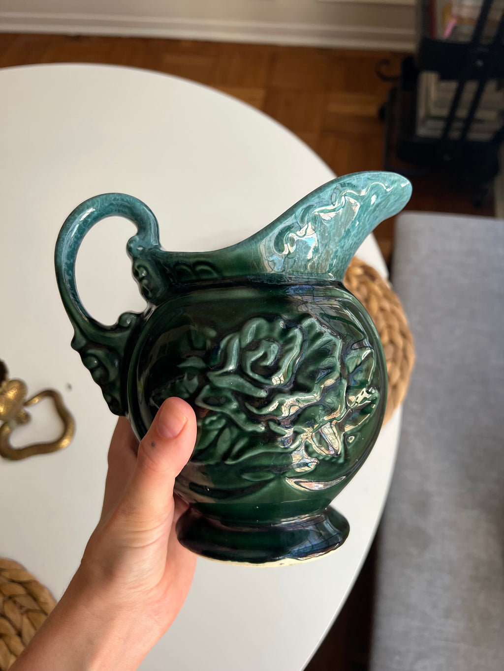 Vintage Rose Pitcher