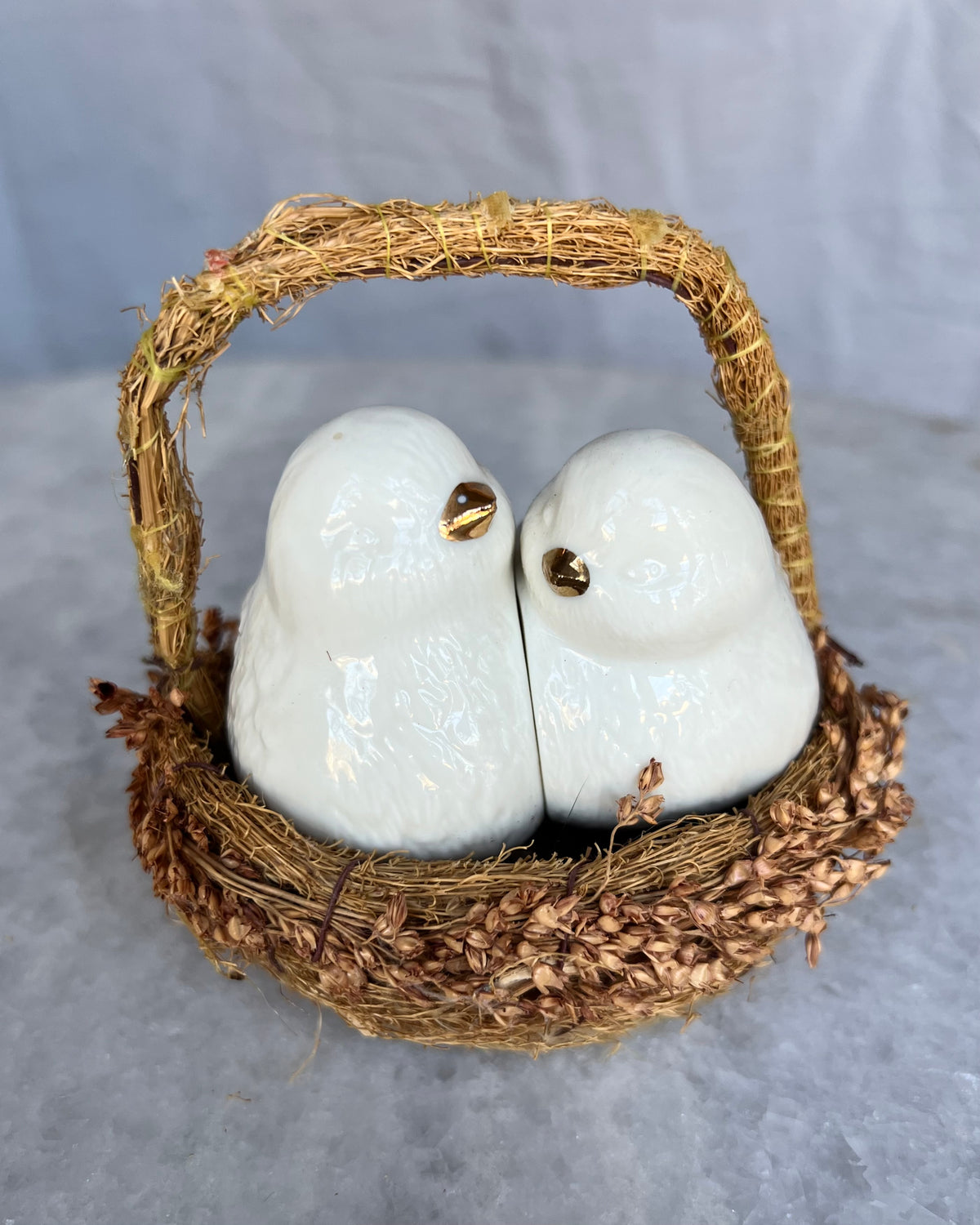 Vintage Love Birds Salt & Pepper Shakers