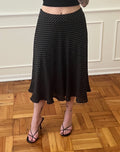 Vintage Polka Dot Midi Skirt