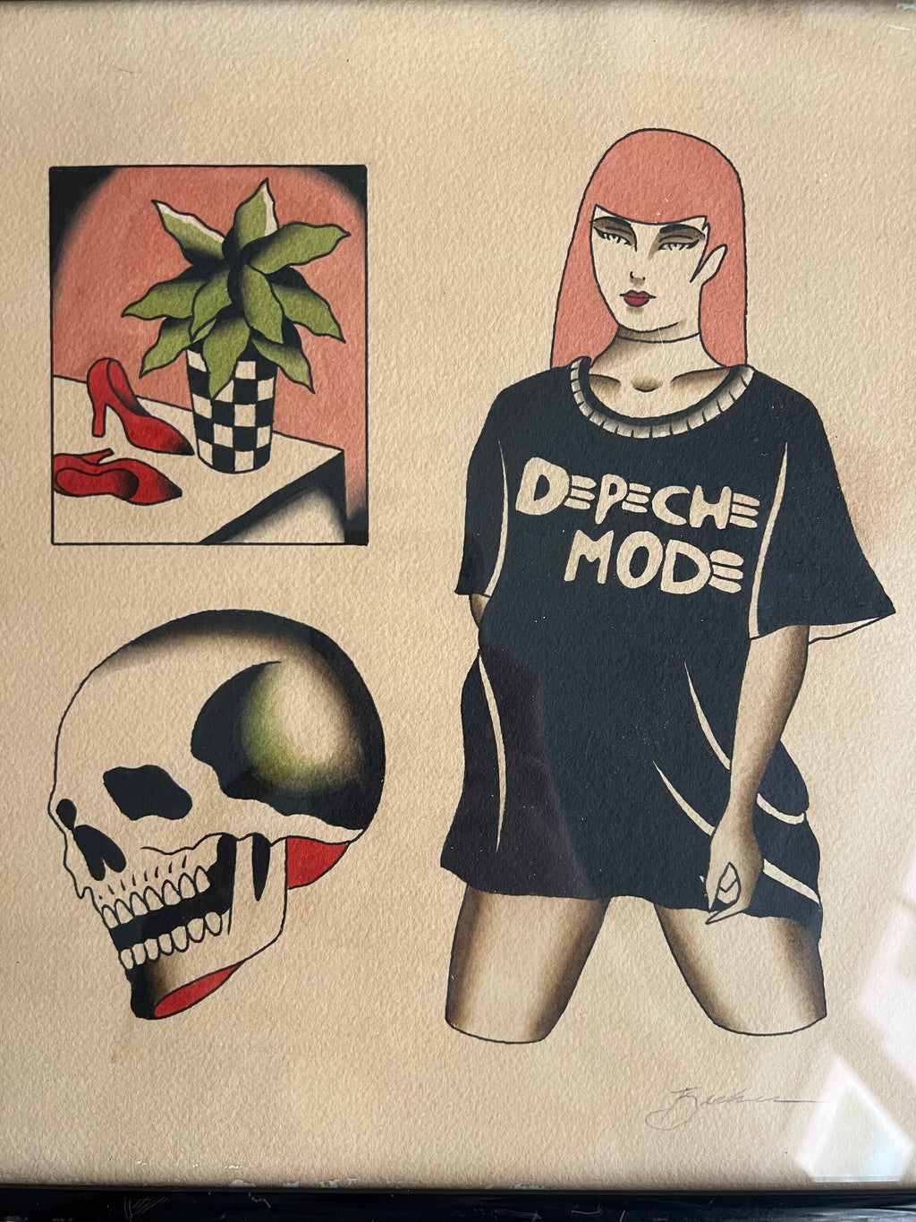 Depeche Mode Acrylic Painting