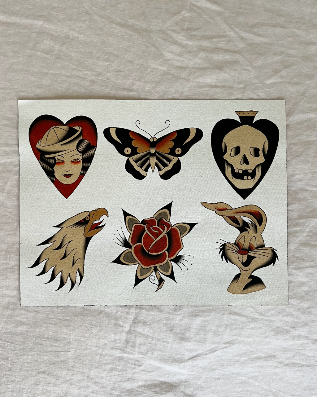 Bugs Bunny and Friends - Acrylic Painting