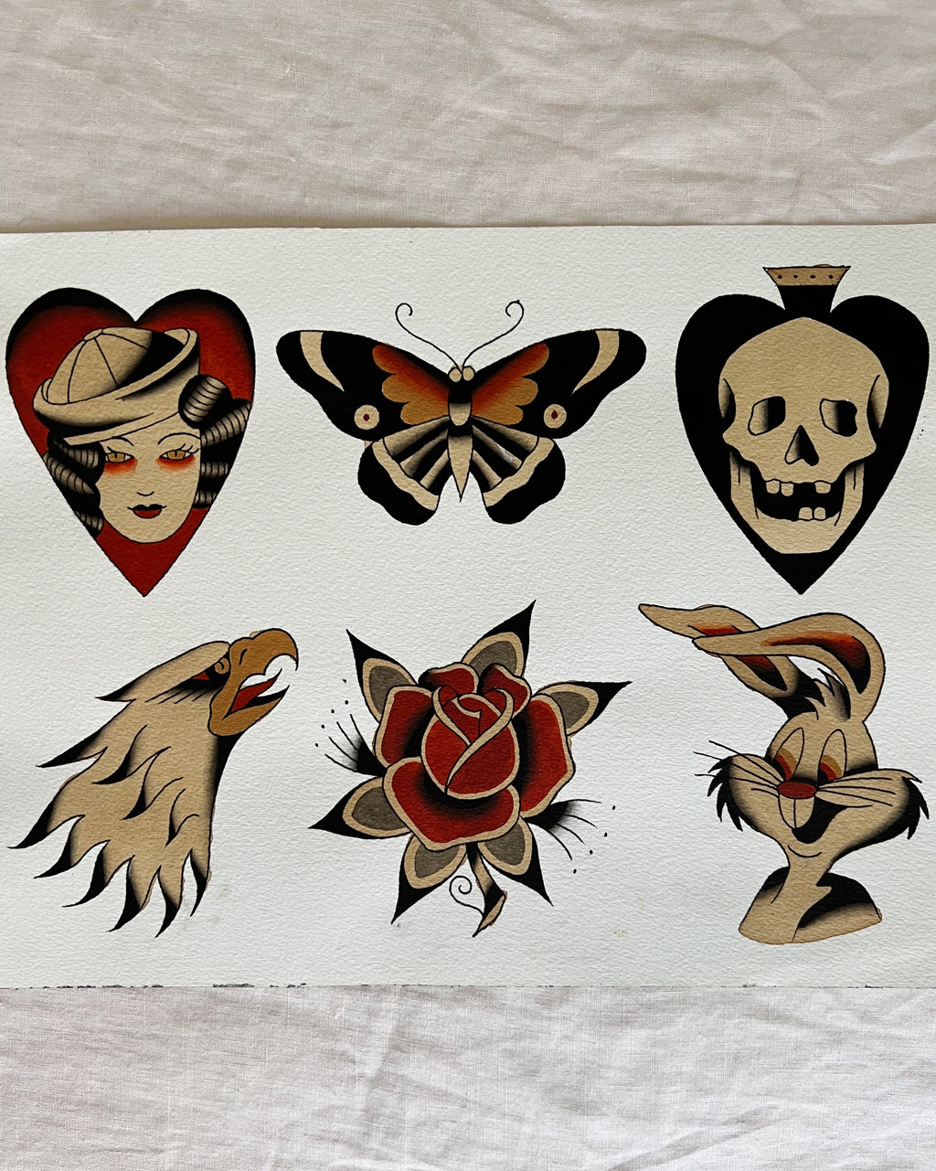 Bugs Bunny and Friends - Acrylic Painting
