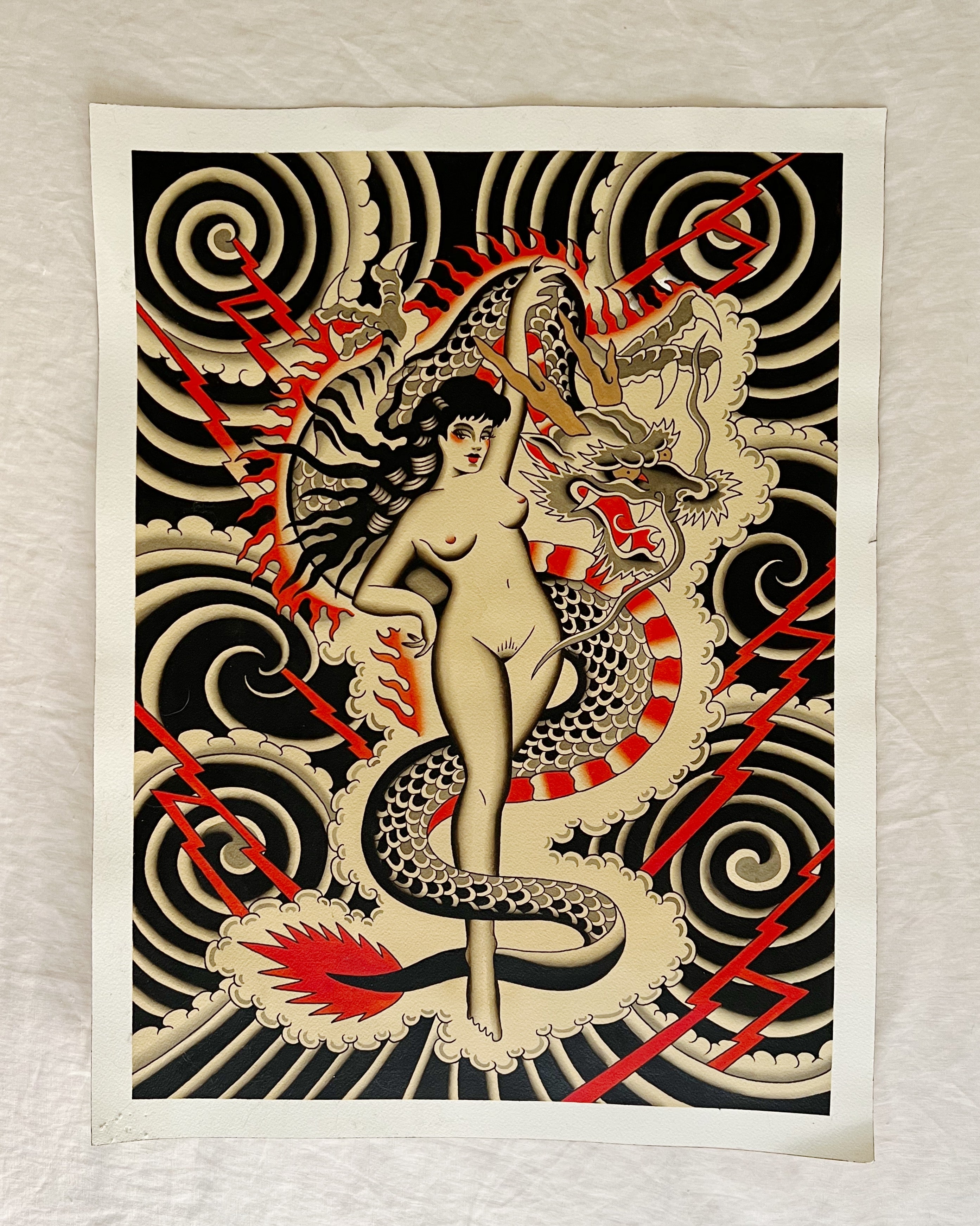 Dragon Lady - Acrylic Painting