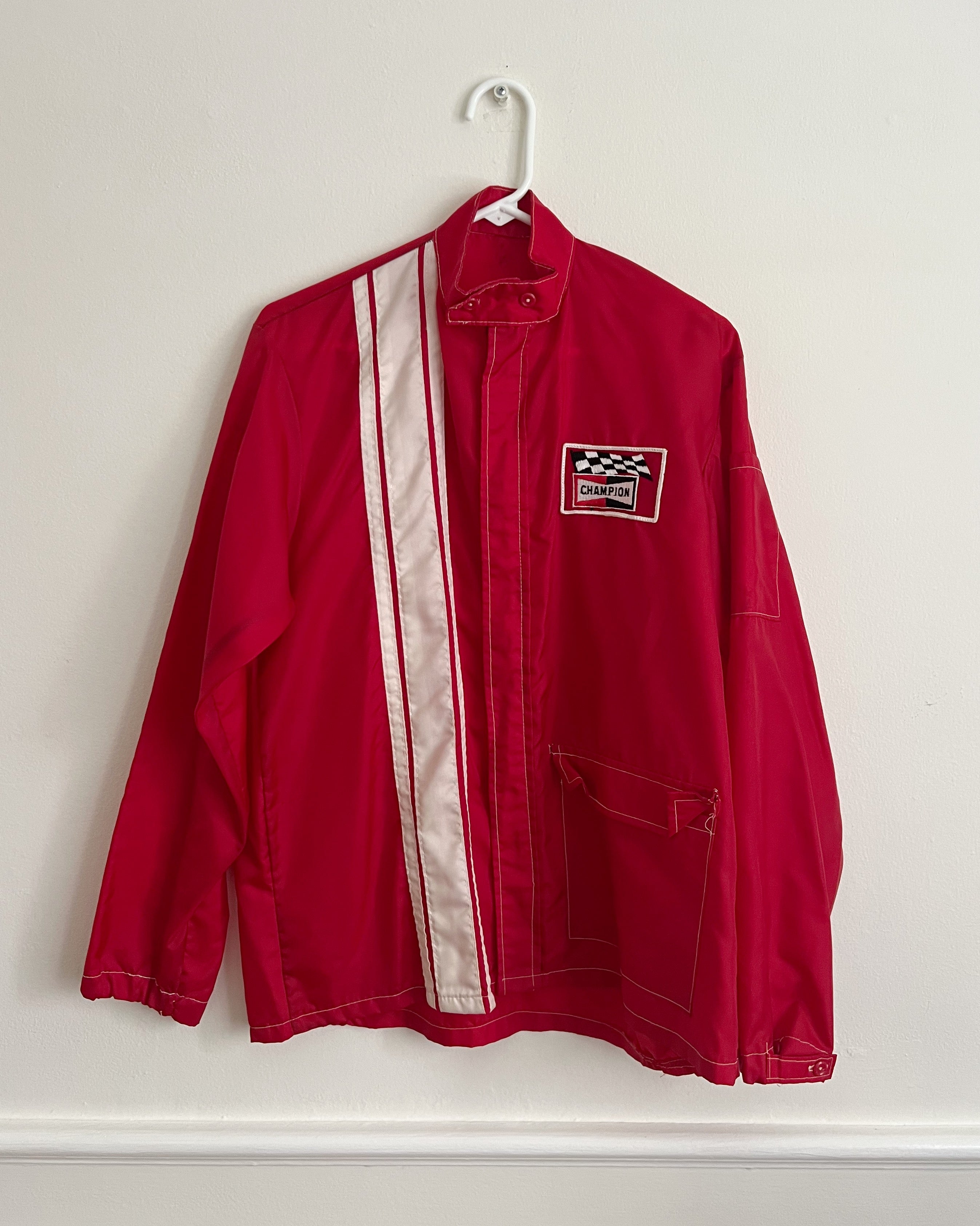 Vintage Racing Stripe Windbreaker