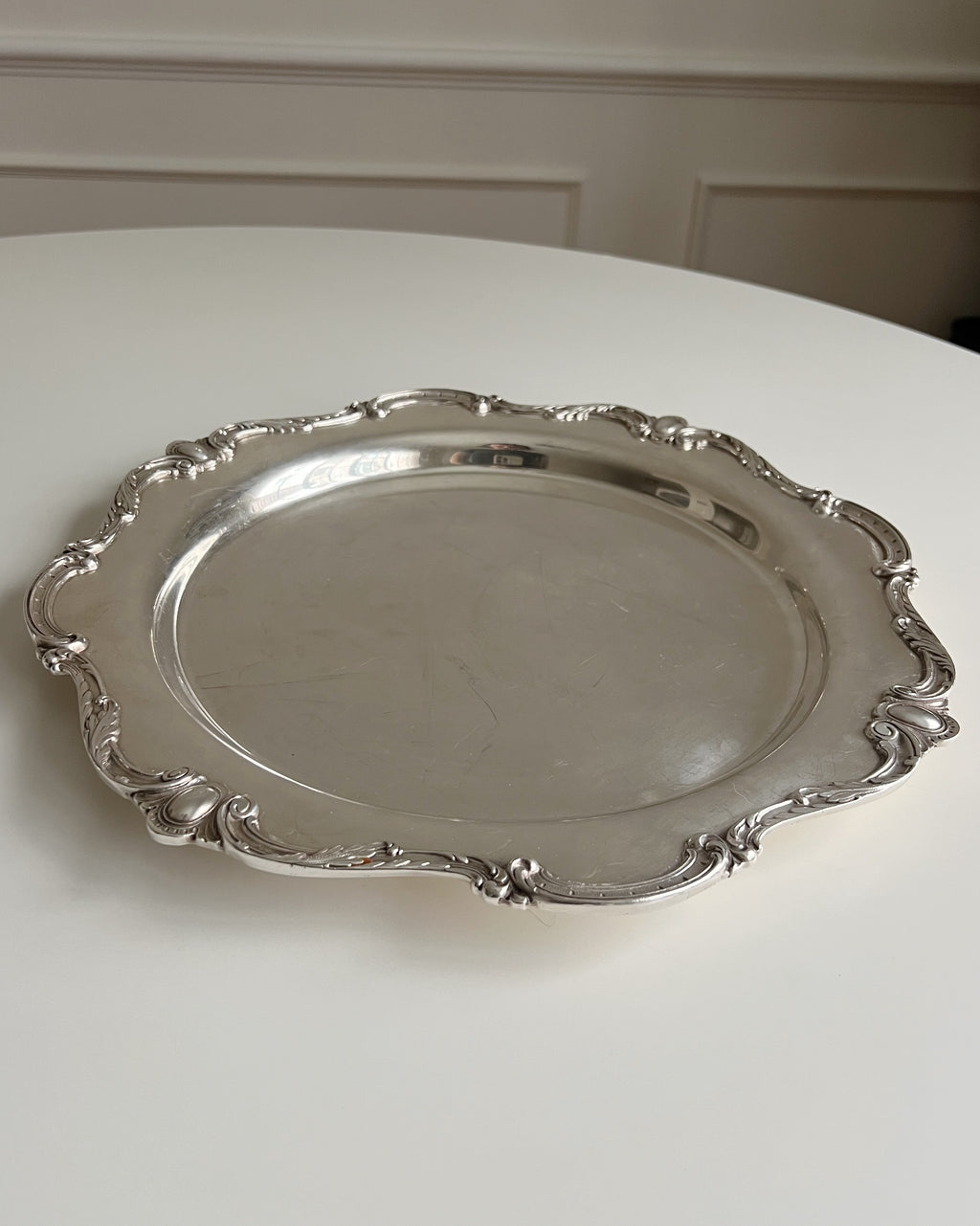 Vintage Silver Plated Serving Tray