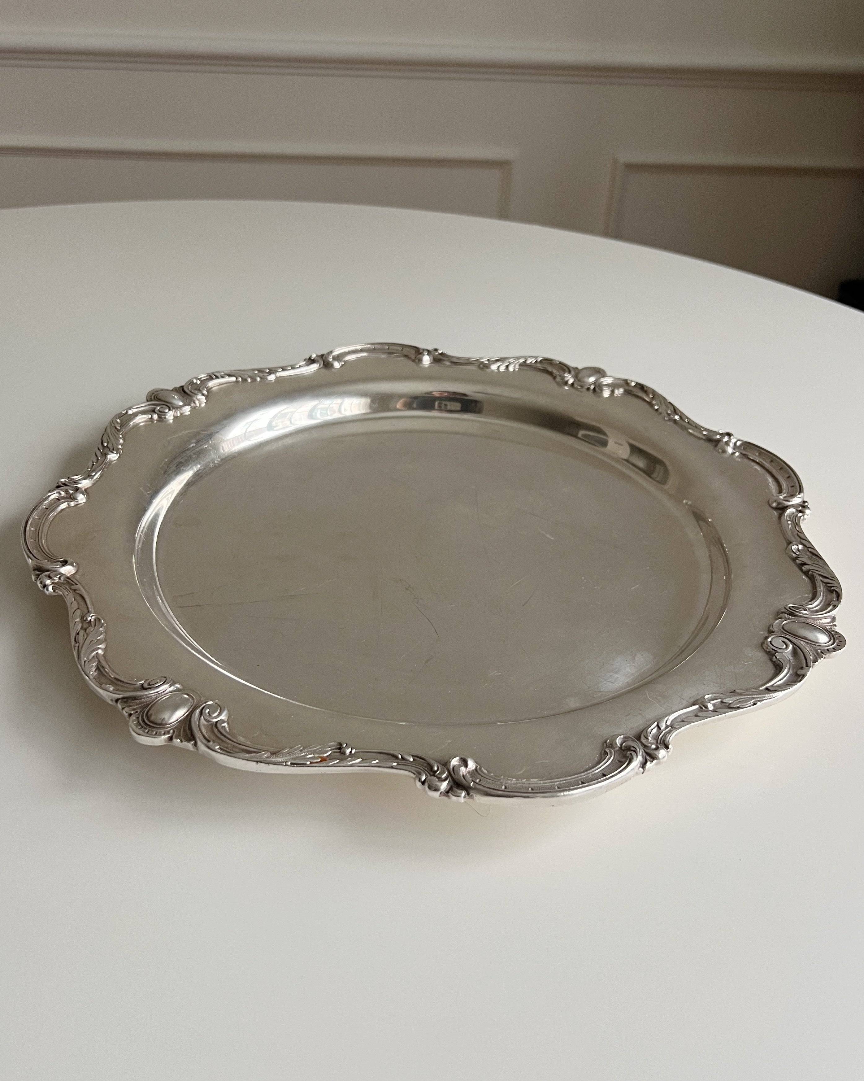 Vintage Silver Plated Serving Tray