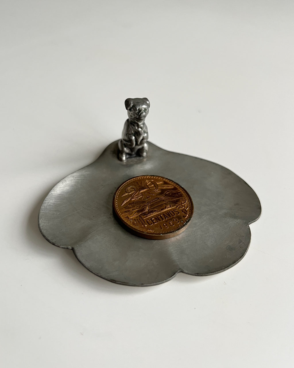 Vintage Pewter Trinket Dish