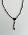 Vintage Sterling Silver Heart Necklace