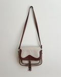 Vintage Leather Saddle Bag