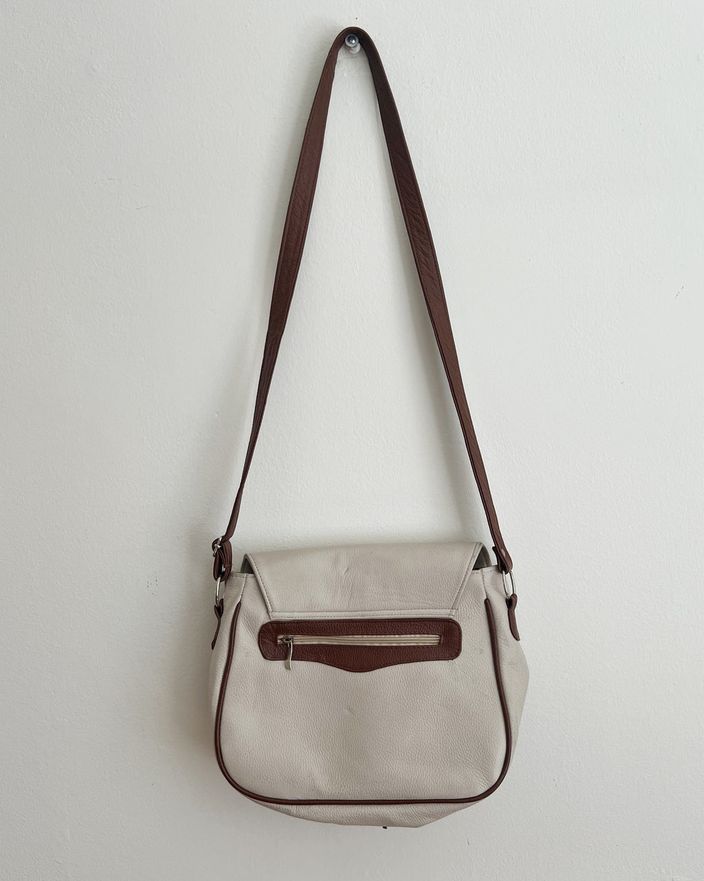 Vintage Leather Saddle Bag