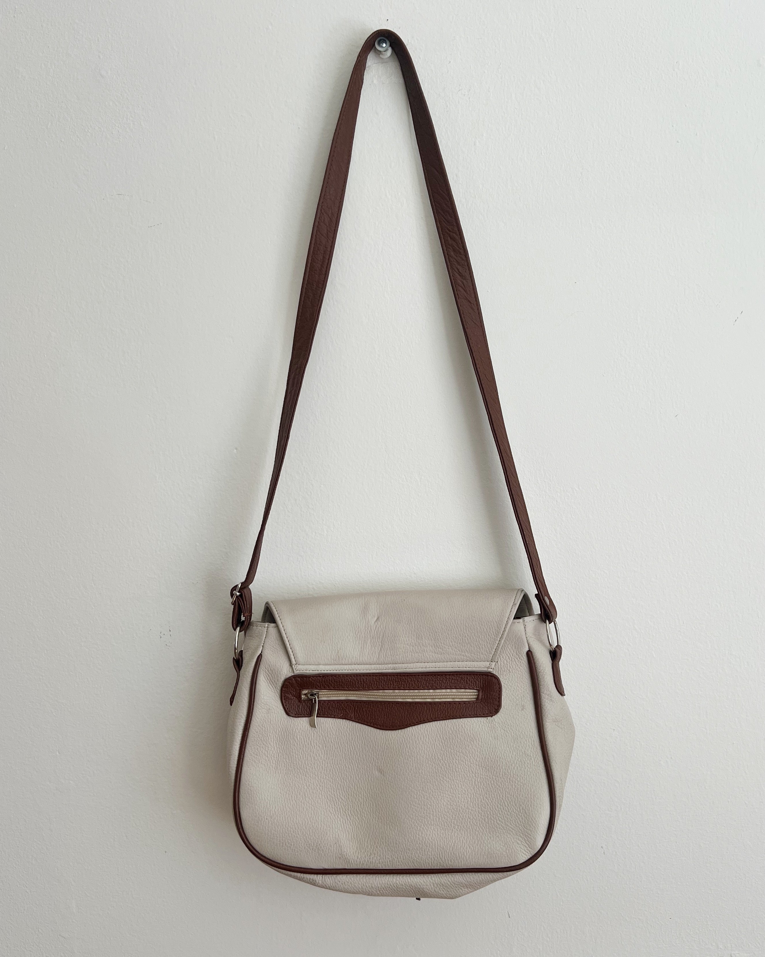 Vintage Leather Saddle Bag