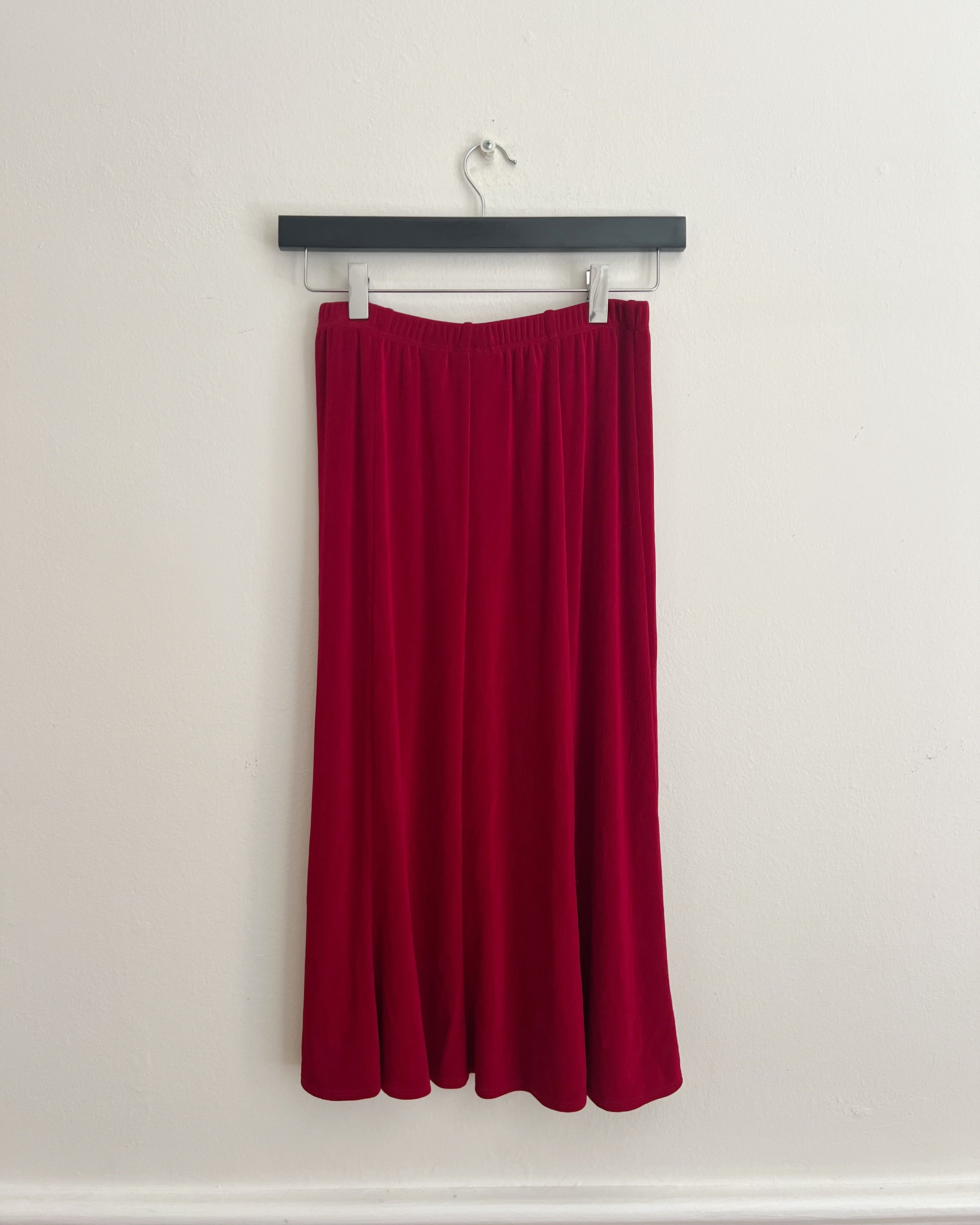 Vintage Cherry Red Skirt